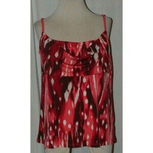 Women's Slimfabulous Ultimate Slimming Pink Lined Stretch Tank Top Size XL